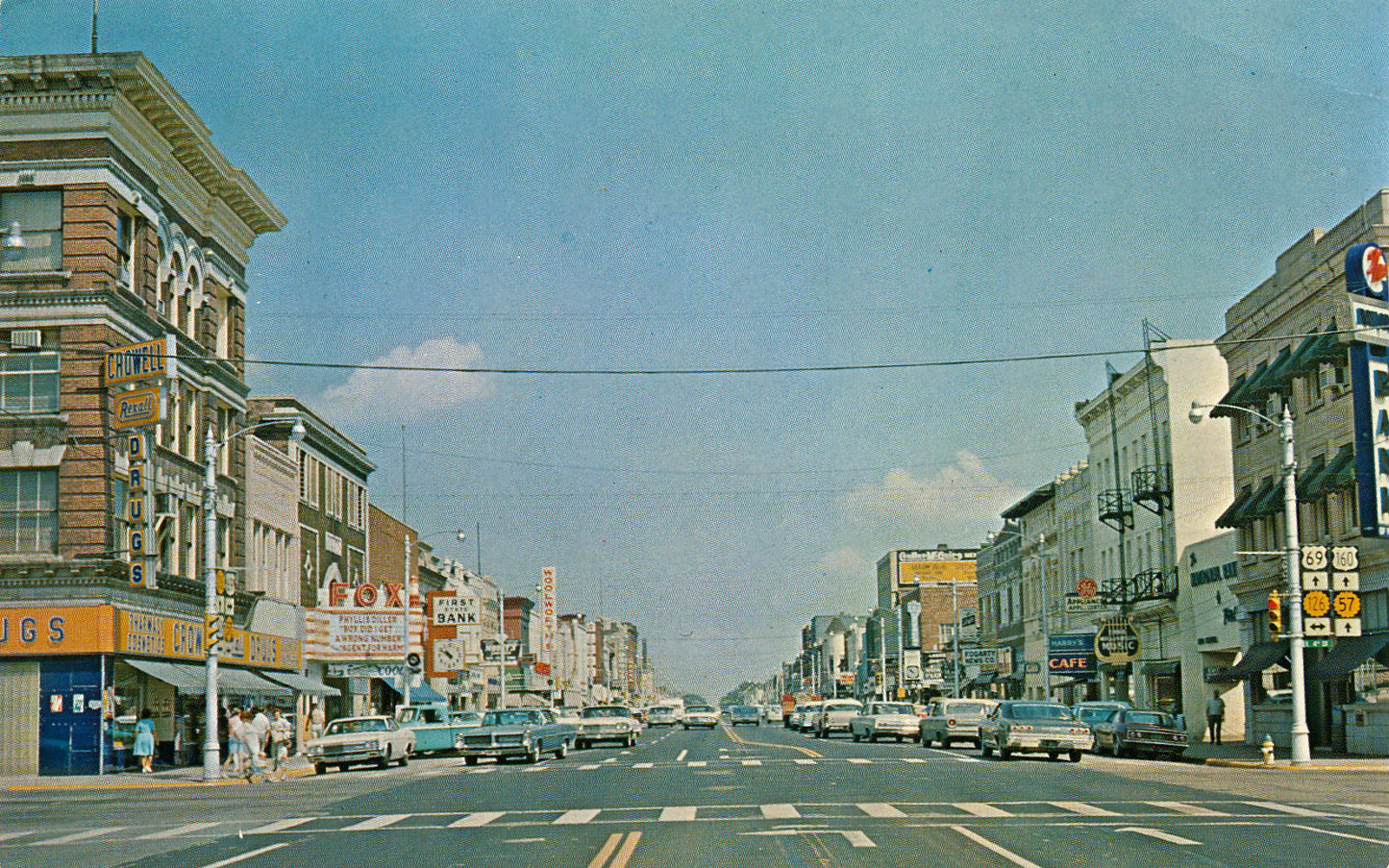 downtown Pittsburg in the late 1960's